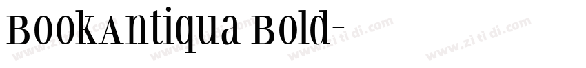 BookAntiqua Bold字体转换